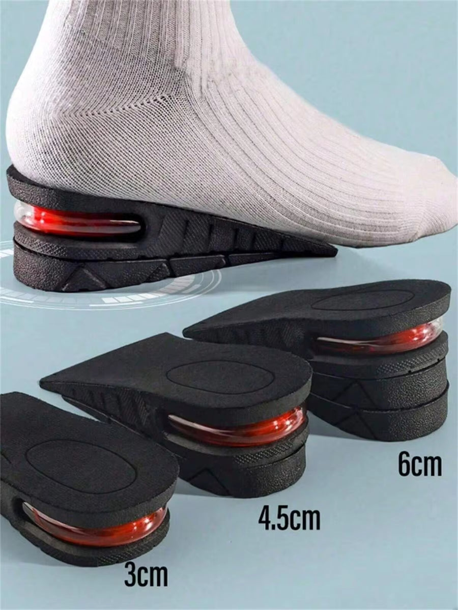 Unisex Invisible Height Increasing Insoles, Shock-Absorbing Foot Comfort Insoles, Back To School Supplies, Women Shoes & Boots Accessories, Suitable For Outdoor, Sports, Travel, Home, Office, School And Other Occasions